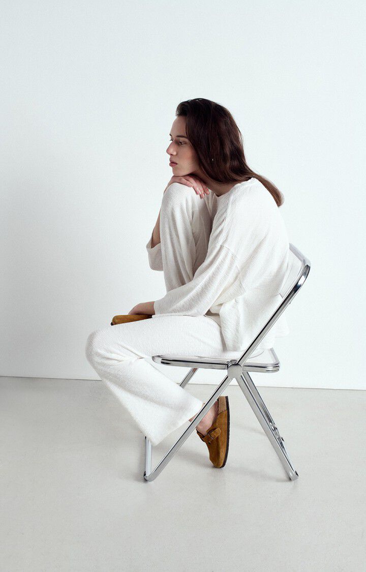 AMERICAN VINTAGE LONG SLEEVE T'SHIRT YRUKI - WHITE