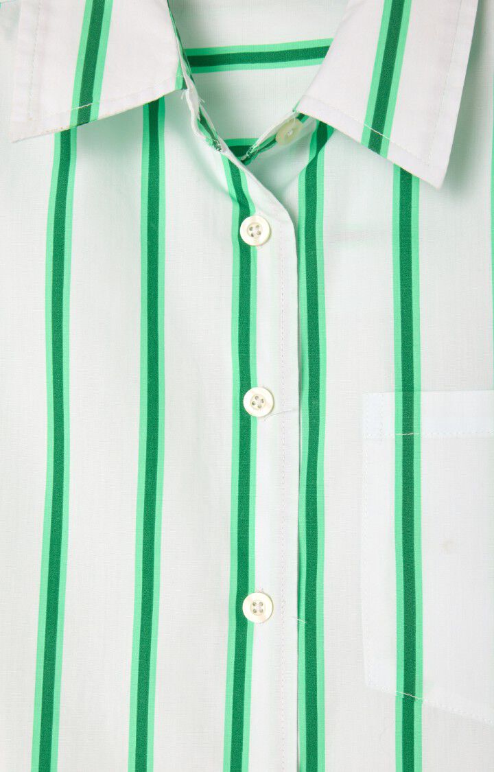 AMERICAN VINTAGE SHIRT ZATYBAY - NEON LAGOON STRIPES