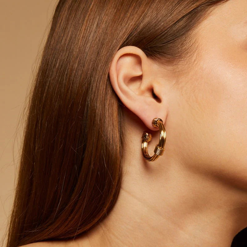 GAS BIJOUX ARIANE HOOP EARRINGS GOLD