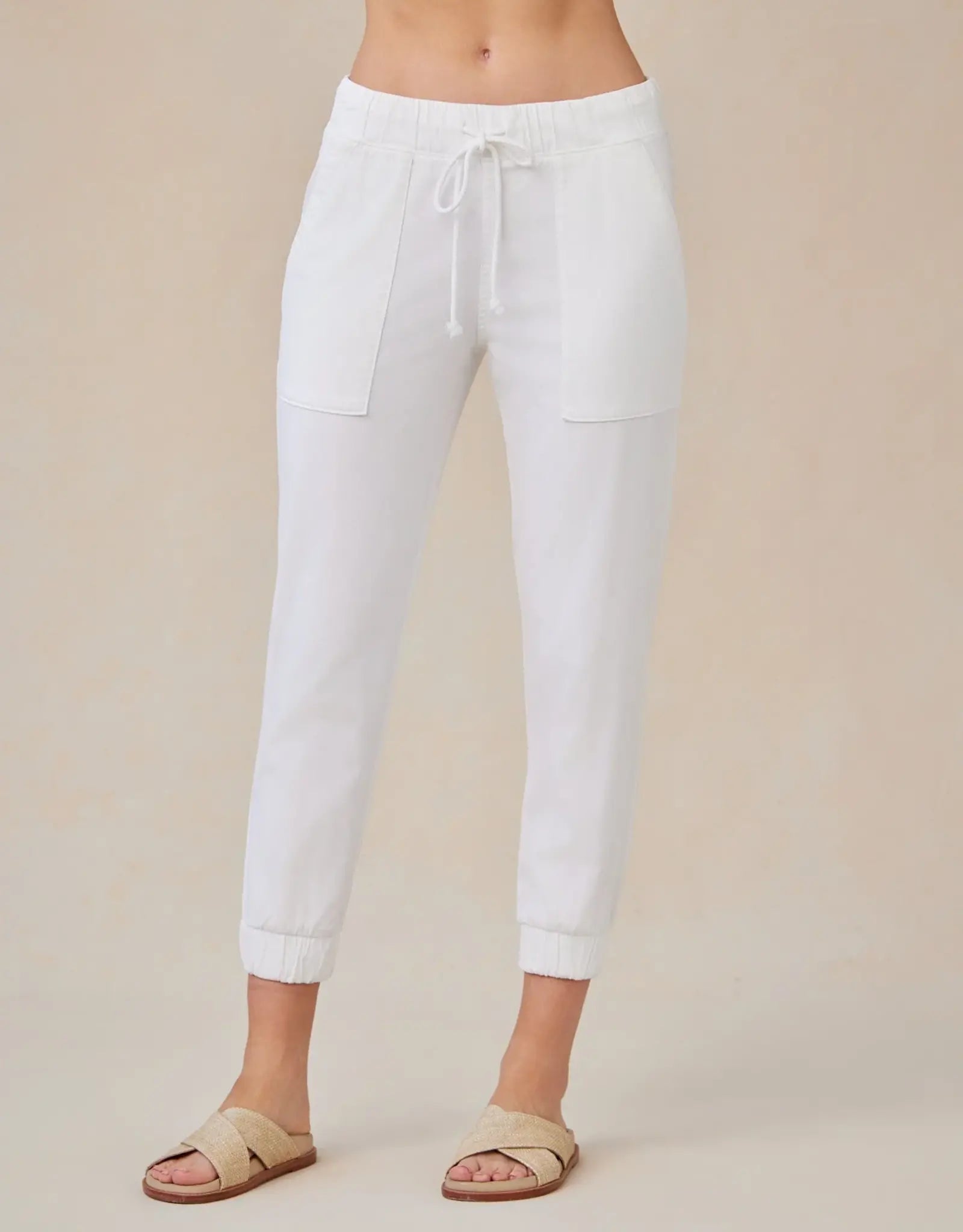 BELLA DAHL POCKET JOGGER - WHITE