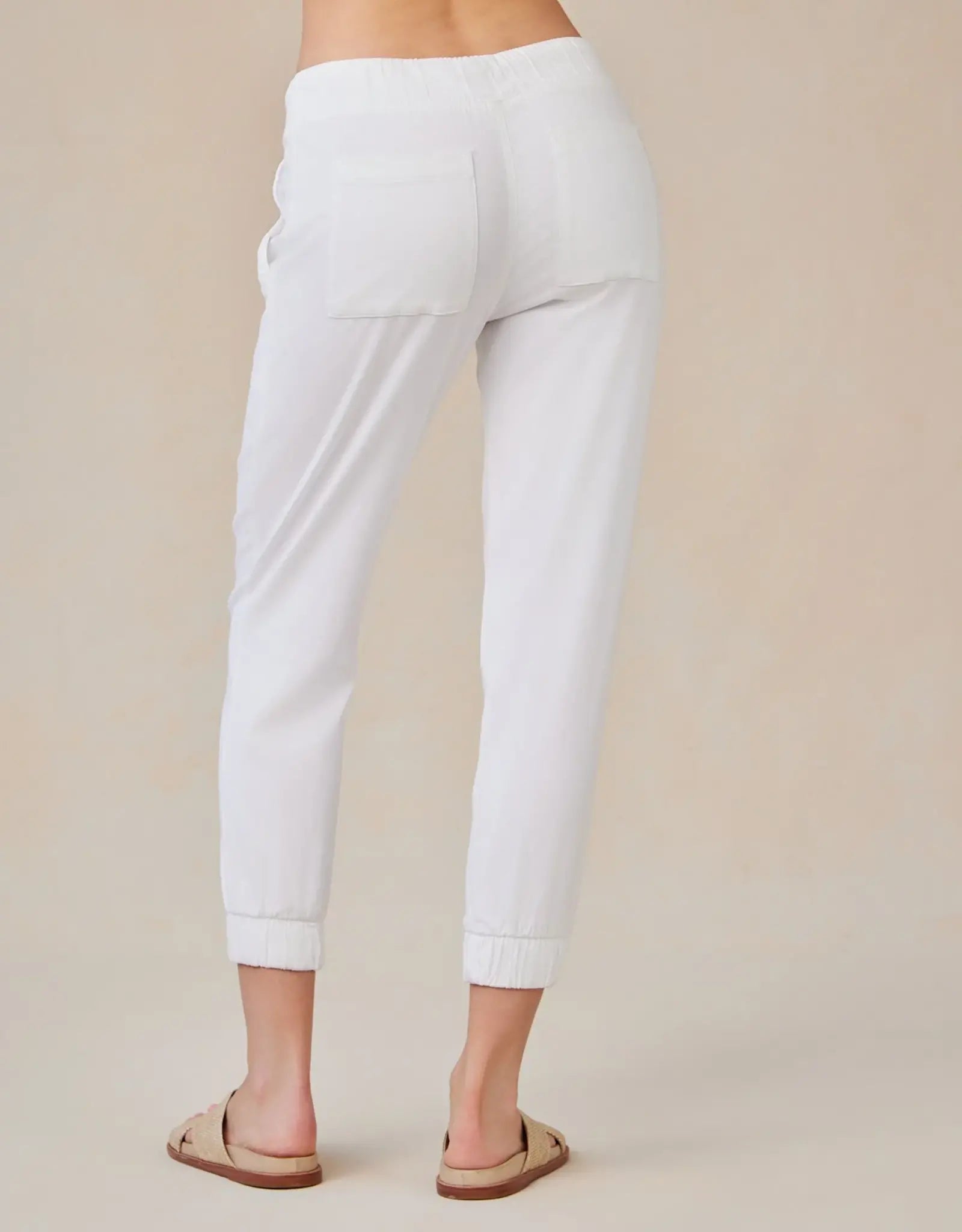 BELLA DAHL POCKET JOGGER - WHITE