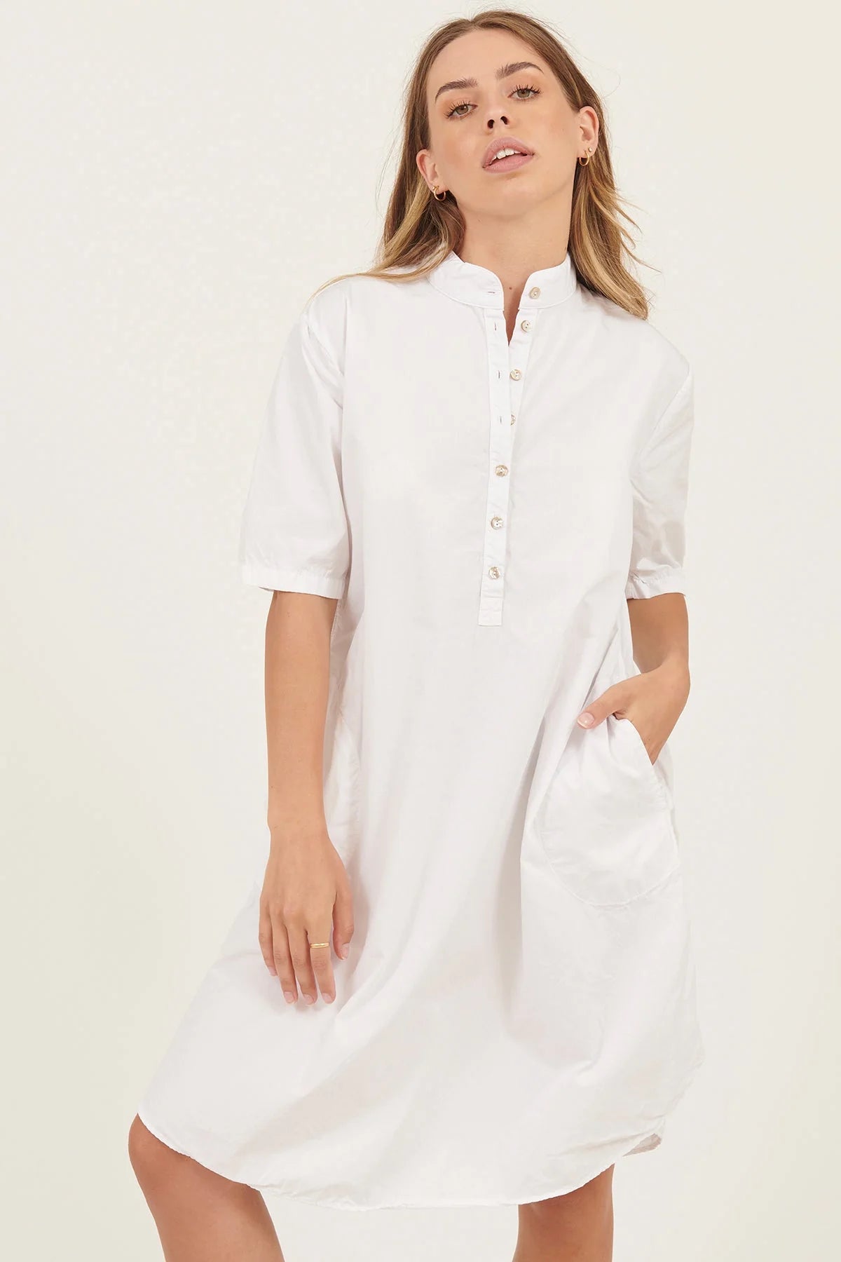 PRIMNESS BIBO DRESS BLANC