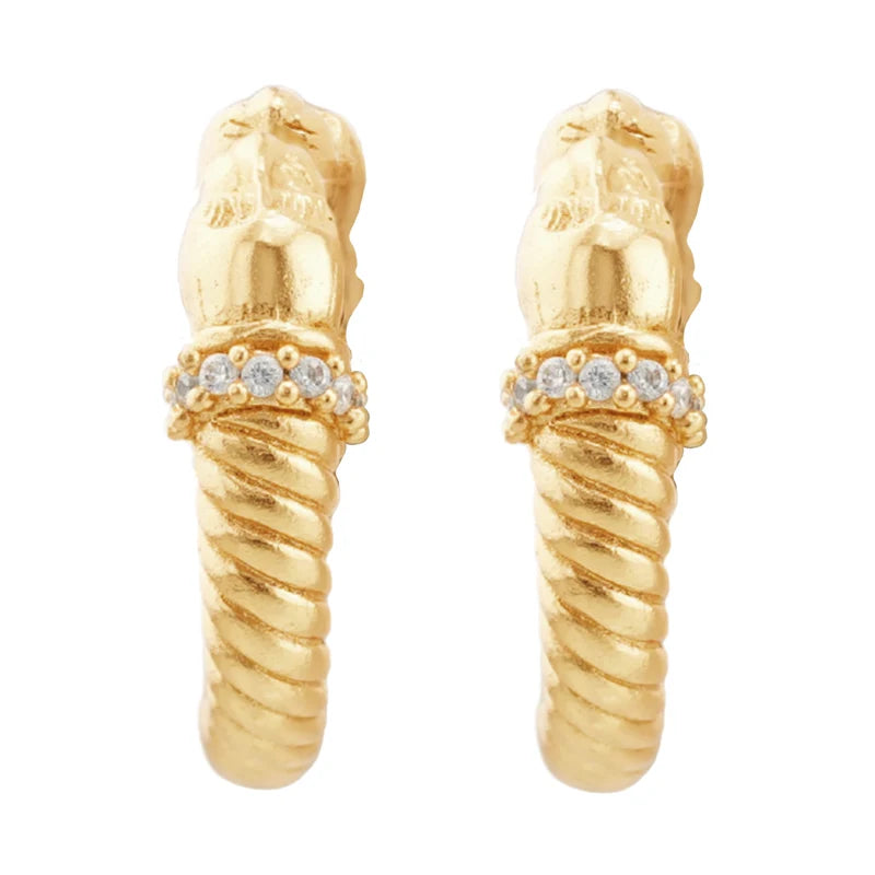 CLEOPATRAS BLING BORGIA HOOP EARRINGS