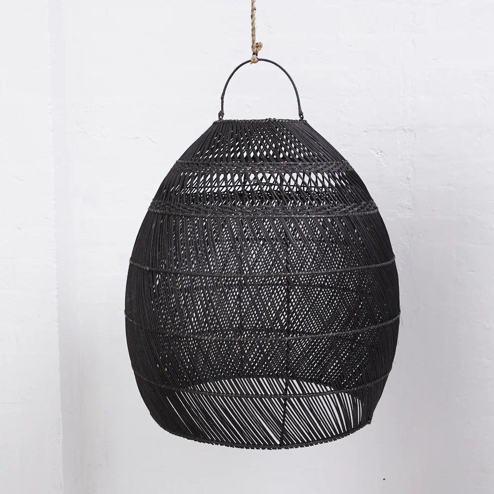 INARTISAN DALIAH RATTAN SLIM LIGHT SHADE BLACK