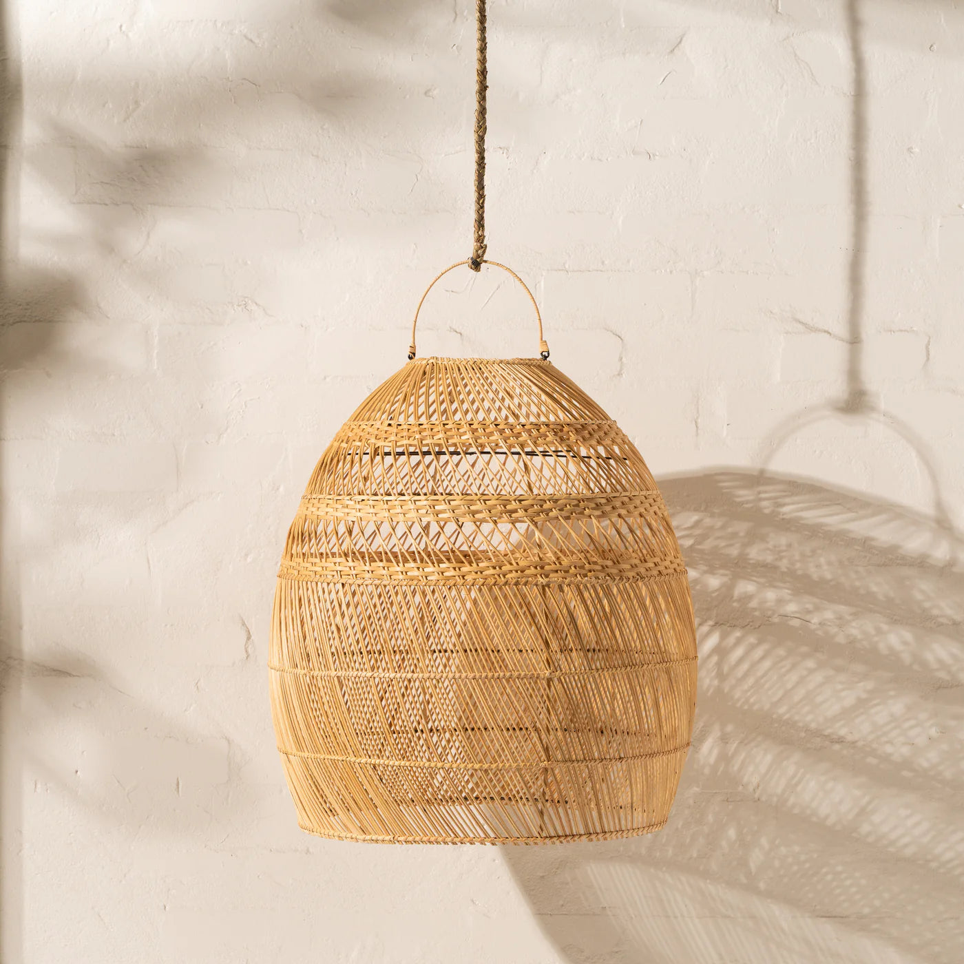 INARTISAN DALIAH RATTAN SLIM OVERSIZED LIGHT SHADE - NATURAL