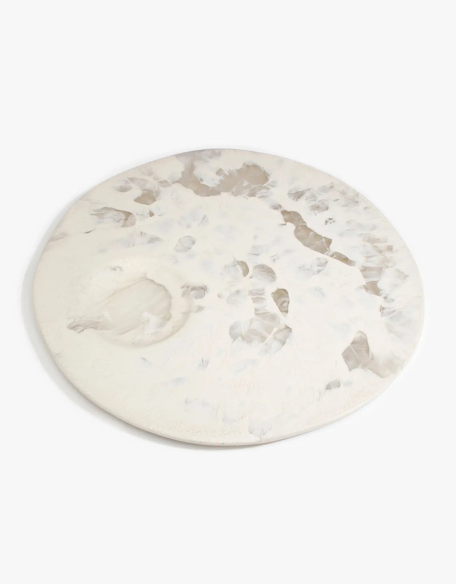 DINOSAUR DESIGNS CHALK SWIRL MOON CHEESE PLATTER