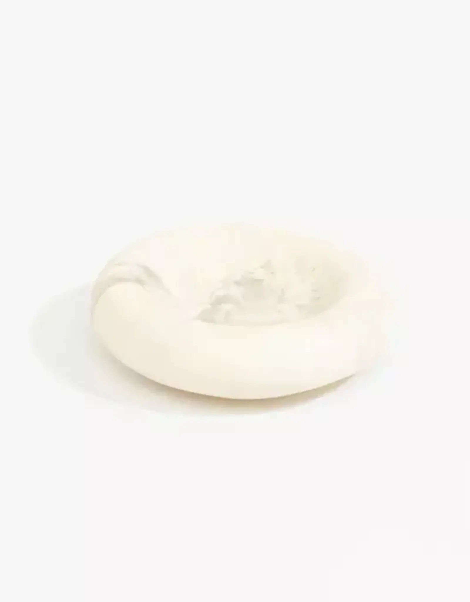 DINOSAUR DESIGNS CHALK SWIRL MOTHER OF PEARL DISH MEDIUM