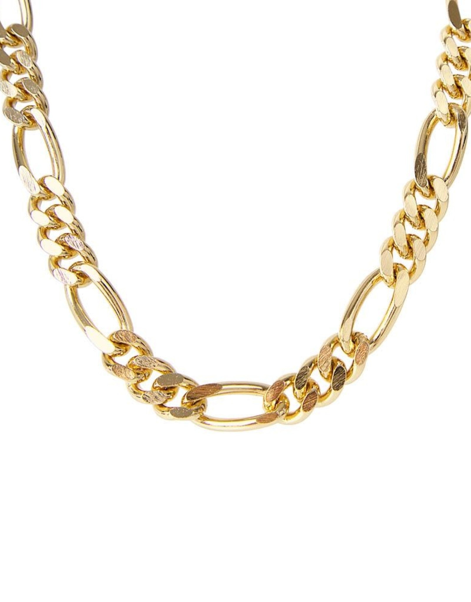 FAIRLEY GOLD FIGARO CHAIN NECKLACE