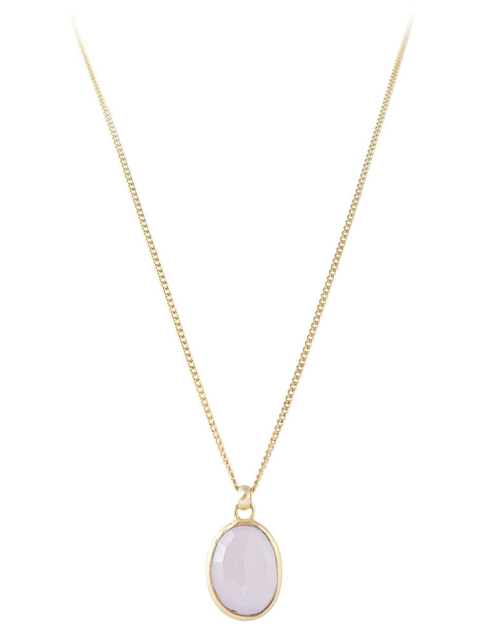 FAIRLEY ROSE QUARTZ PENDANT NECKLACE