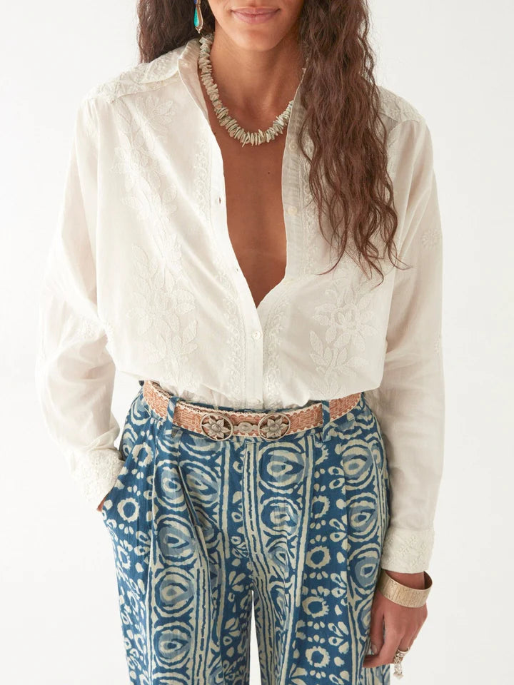 MAISON HOTEL GANGES BLOUSE OFF WHITE
