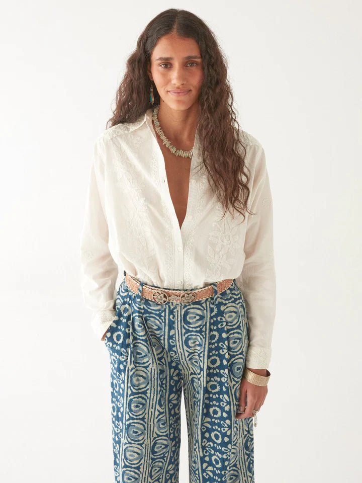 MAISON HOTEL GANGES BLOUSE OFF WHITE