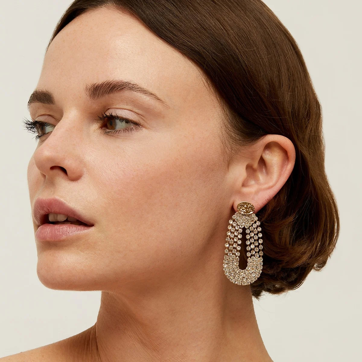 GAS BIJOUX TREVISE STRASS EARRINGS GOLD