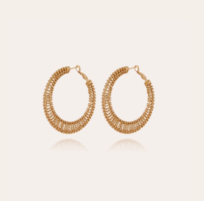 GAS BIJOUX  IZZIA EXTRA LARGE EARRINGS GOLD