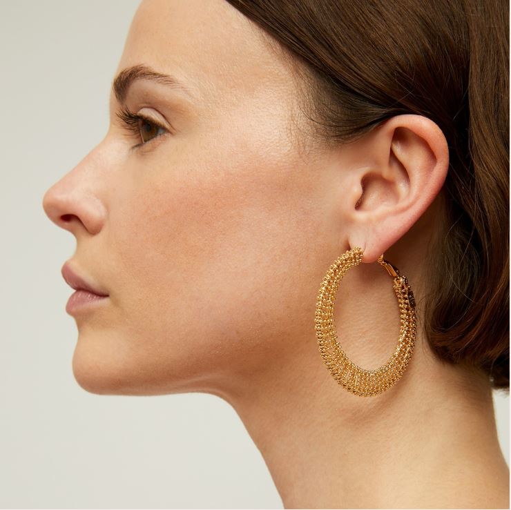 GAS BIJOUX  IZZIA EXTRA LARGE EARRINGS GOLD