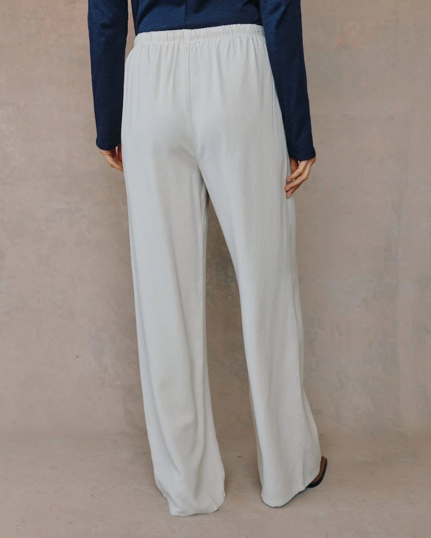 BELLA DAHL KYLIE WIDE LEG WITH DRAWSTRING - IVORY SMOKE