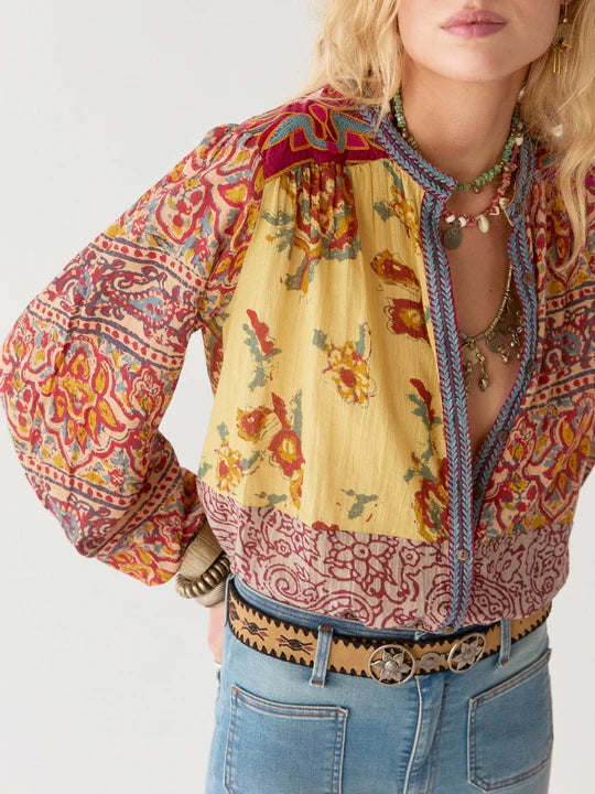 MAISON HOTEL LEANDRA BLOUSE - MULLUMBIMBY PATCH