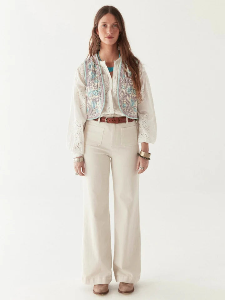 MAISON HOTEL MARGARET BLOUSE BATH ROSE OFF WHITE