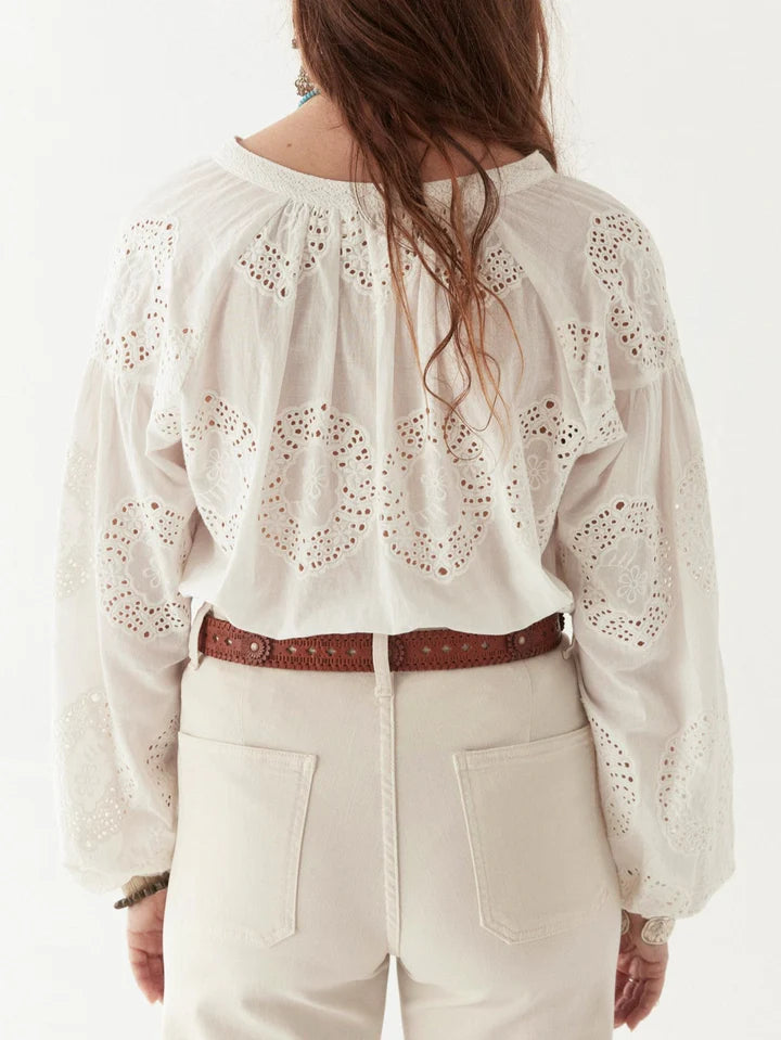 MAISON HOTEL MARGARET BLOUSE BATH ROSE OFF WHITE