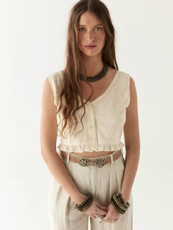 MAISON HOTEL MARISA PANT BERENSON OFF WHITE