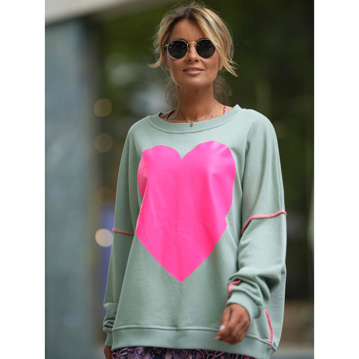 MISS GOODLIFE ROUNDNECK BIG HEART - PINK