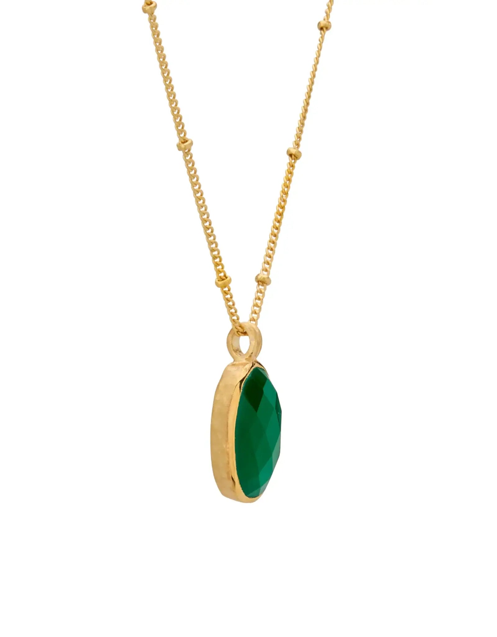 MURKANI GREEN ONYX PENDANT NECKLACE