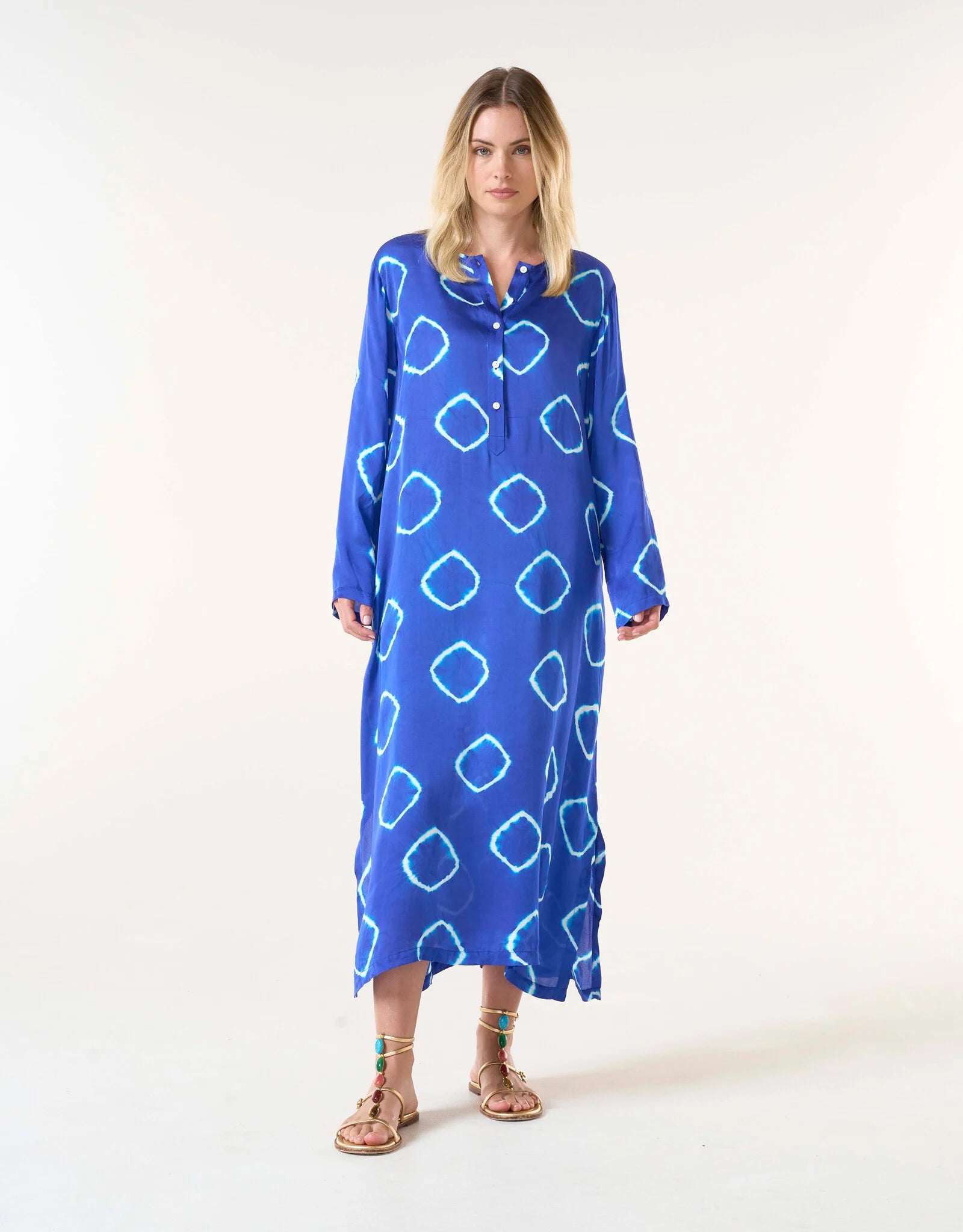 ONESEASON LLEW MAXI ATLAS CUPRO ROYAL BLUE