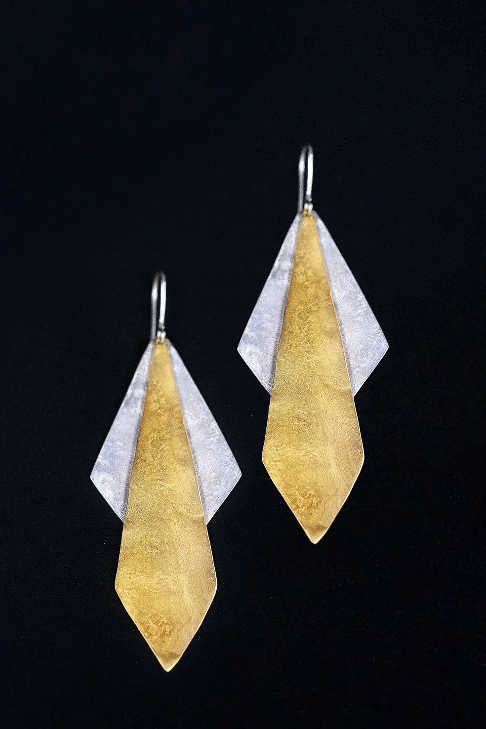 EWA THE SENTANI GOLD & SILVER EARRINGS