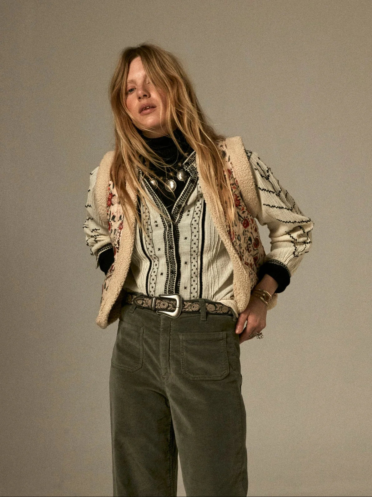 MAISON HOTEL RINGO BLOUSE PETIT CROIX IVORY