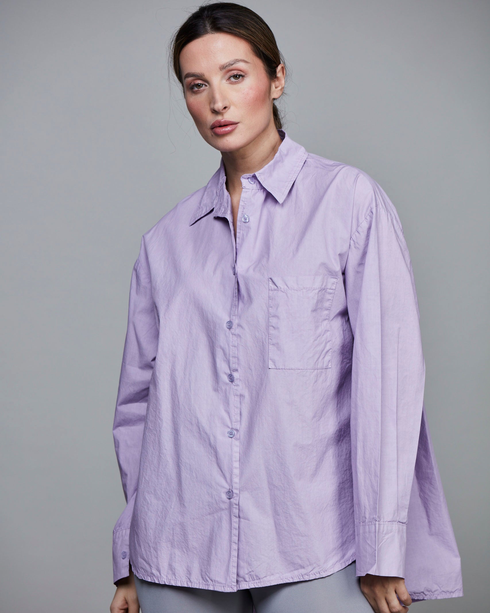 SIXTY DAYS BOYFRIEND SHORT SHIRT VIOLA