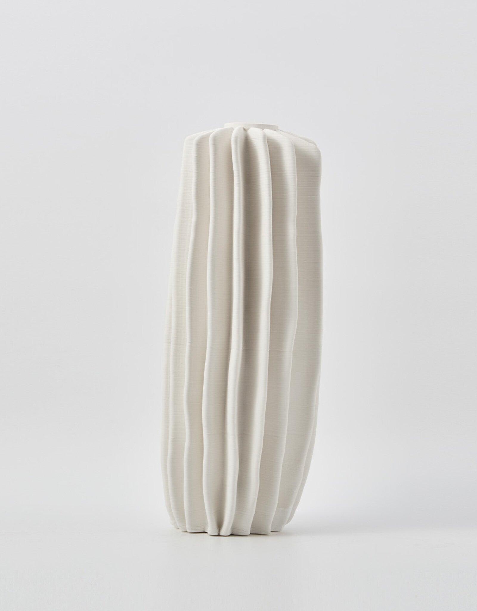 THE FOUNDRY CORAL VASE TALL IVORY