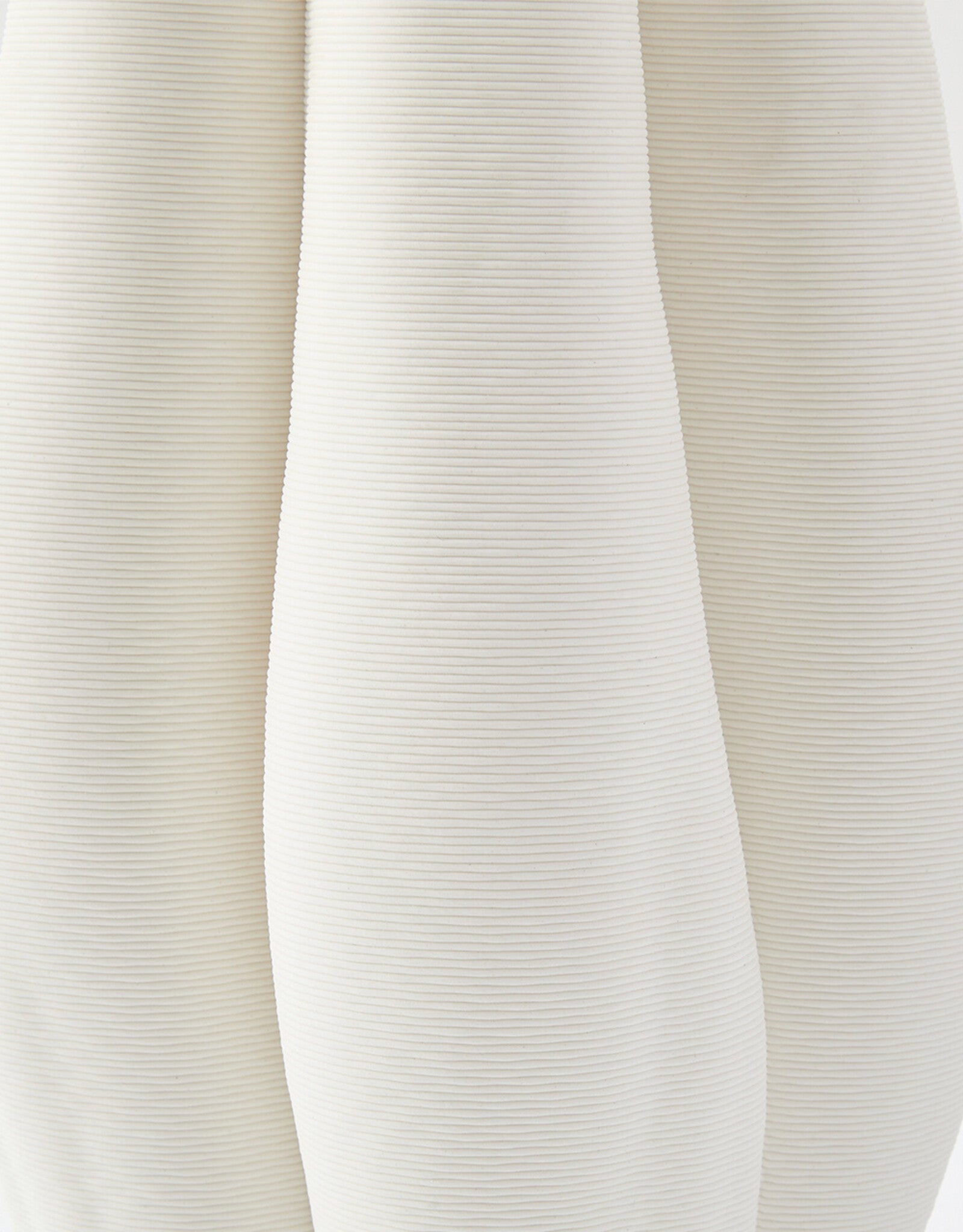 THE FOUNDRY LA MER VASE MEDIUM IVORY