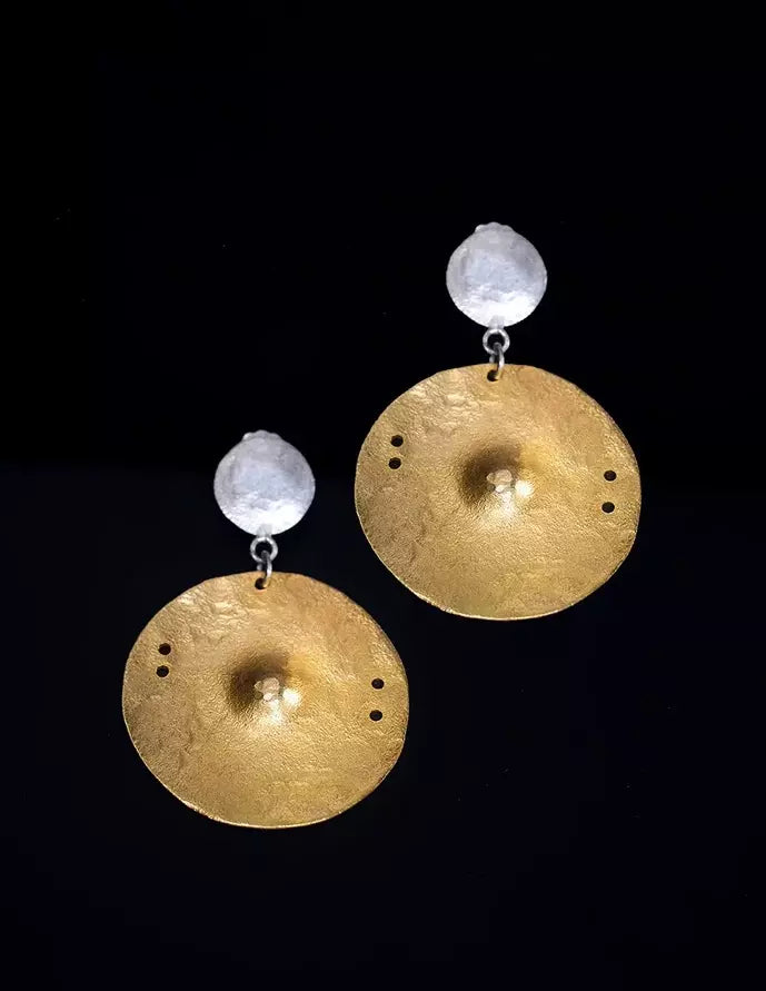 EWA TUMELO GOLD EARRINGS