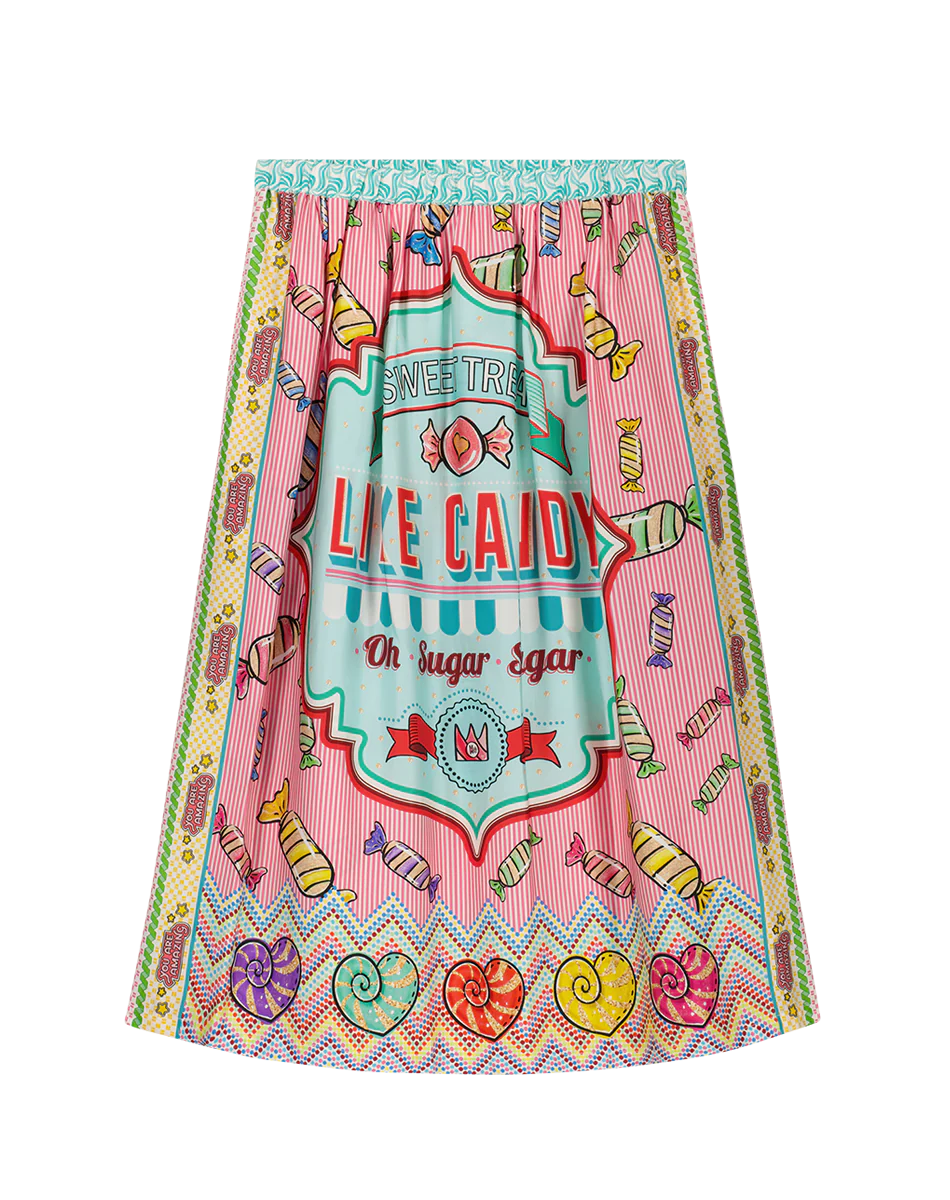 ME369 VANESSA CANDY PRINTED SKIRT