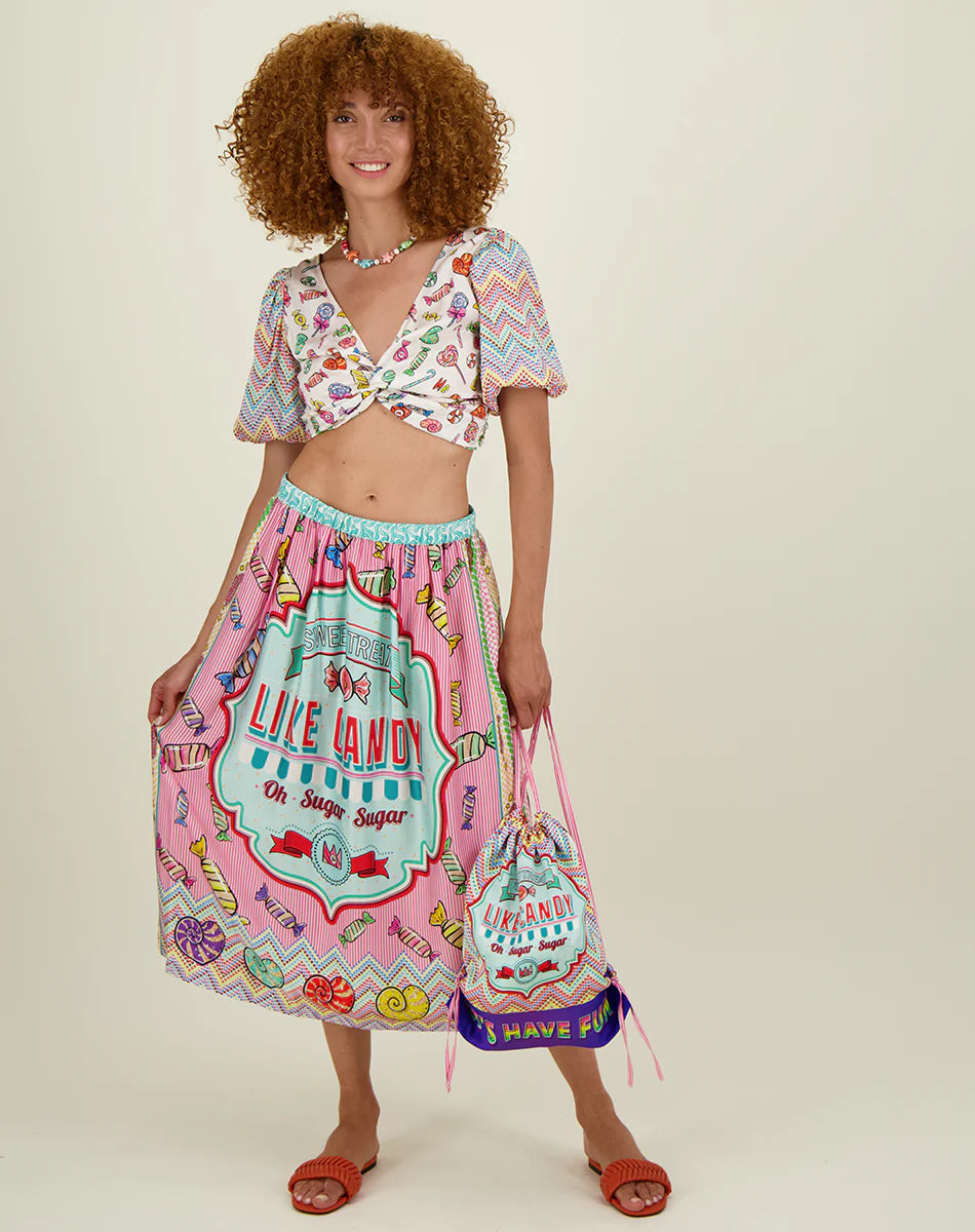 ME369 VANESSA CANDY PRINTED SKIRT