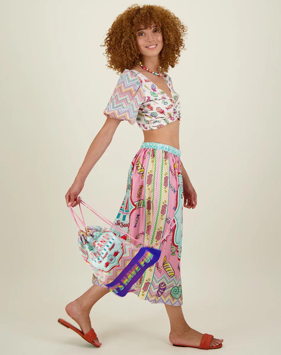 ME369 VANESSA CANDY PRINTED SKIRT