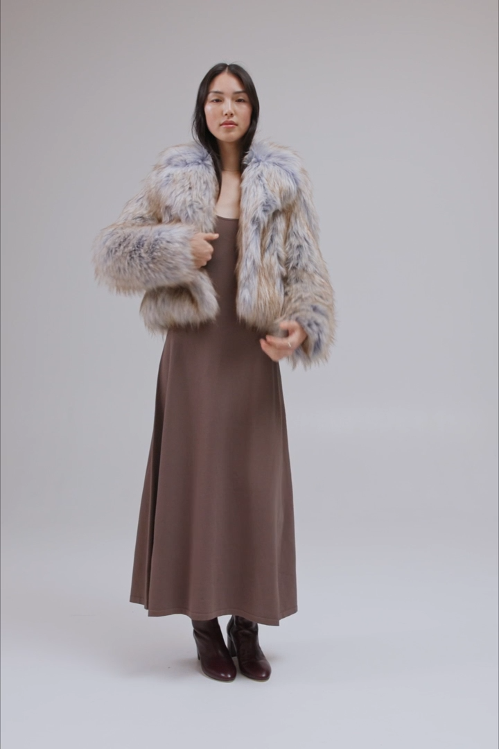 UNREAL FUR HARMONY JACKET PURPLE COYOTE