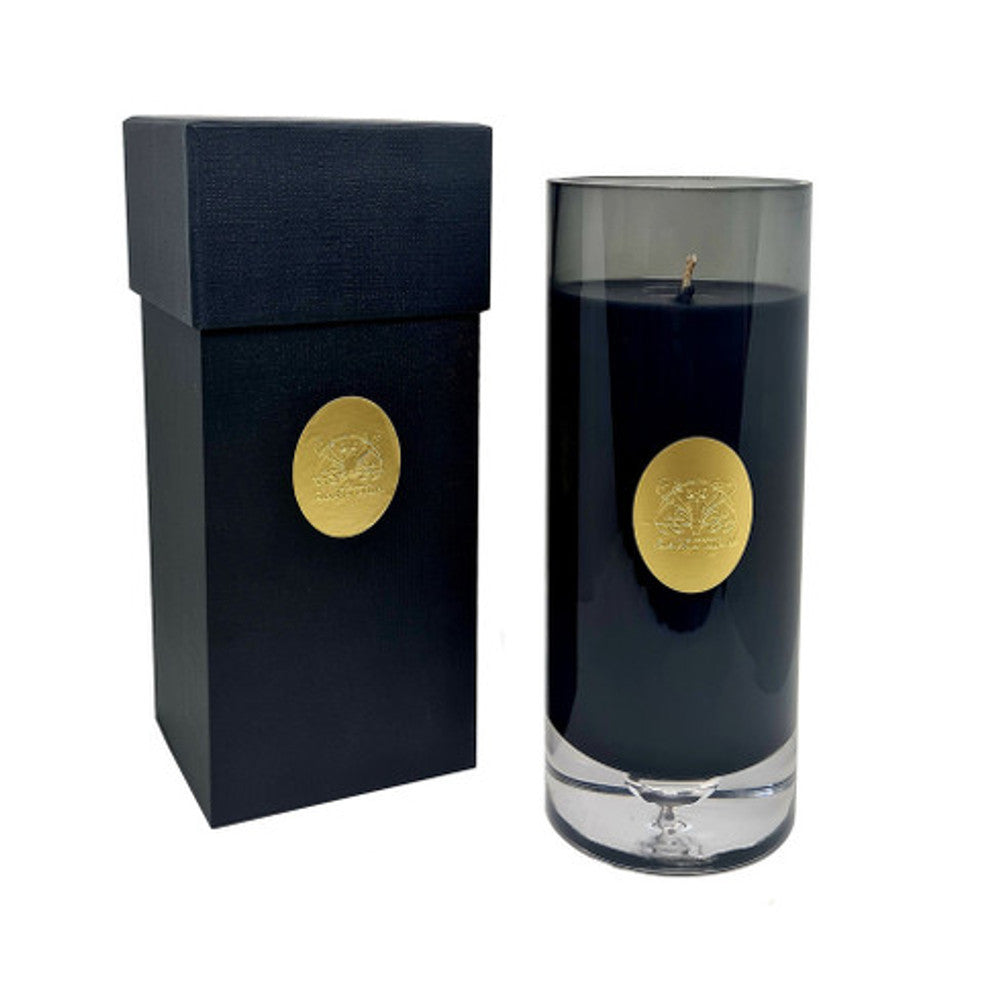SANJULA LUXURY BLACK CYLINDER CANDLE - EMBERS
